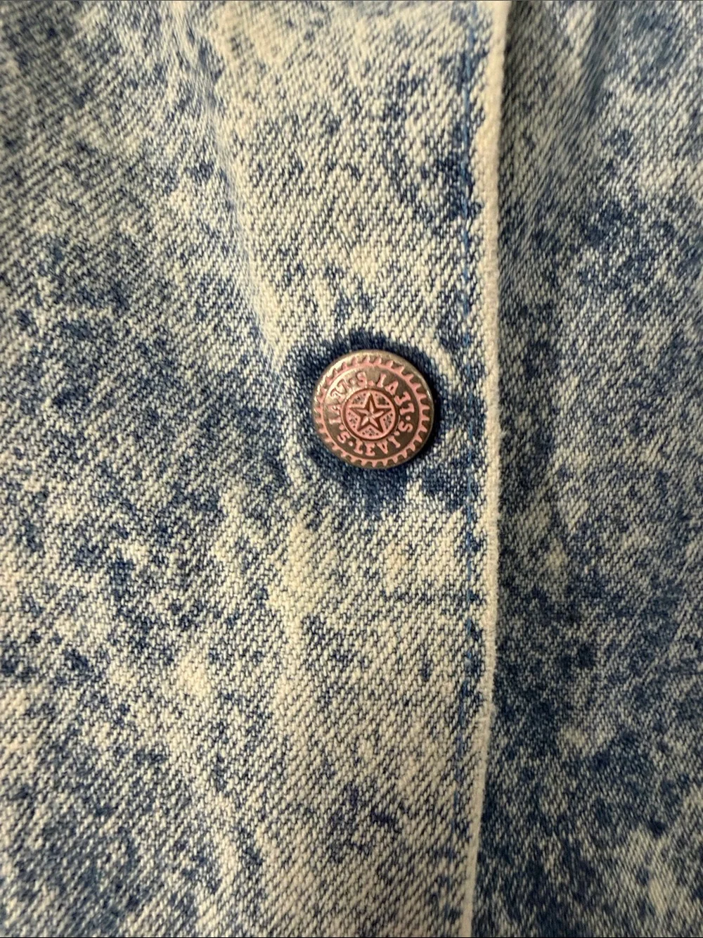 Vintage Little Levi's Acid Wash Denim Jumpsuit with Pocket Patch